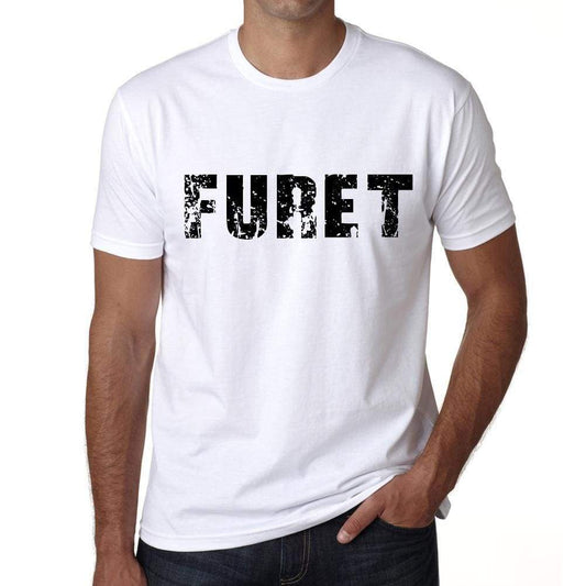 Mens Tee Shirt Vintage T Shirt Furet X-Small White 00561 - White / Xs - Casual