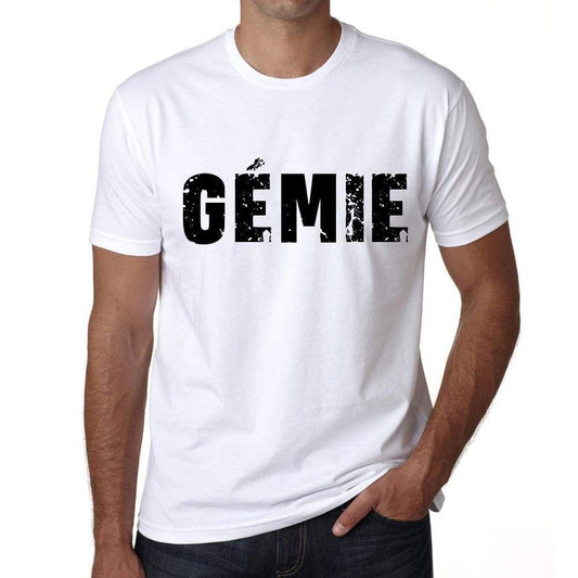 Mens Tee Shirt Vintage T Shirt Gémie X-Small White 00561 - White / Xs - Casual