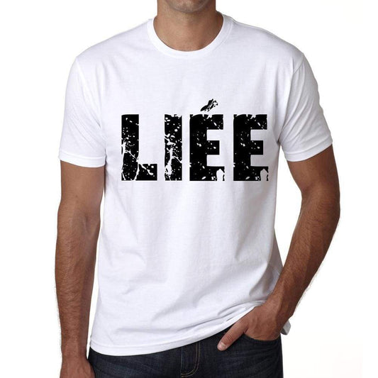 Mens Tee Shirt Vintage T Shirt Lièe X-Small White 00560 - White / Xs - Casual