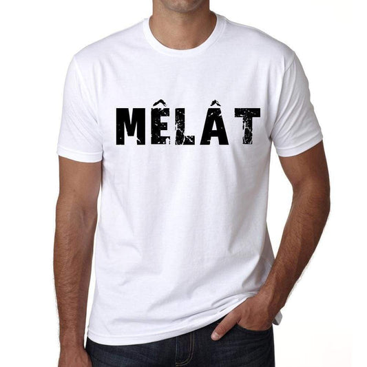 Mens Tee Shirt Vintage T Shirt Mêlât X-Small White - White / Xs - Casual