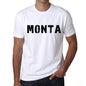Mens Tee Shirt Vintage T Shirt Monta X-Small White - White / Xs - Casual
