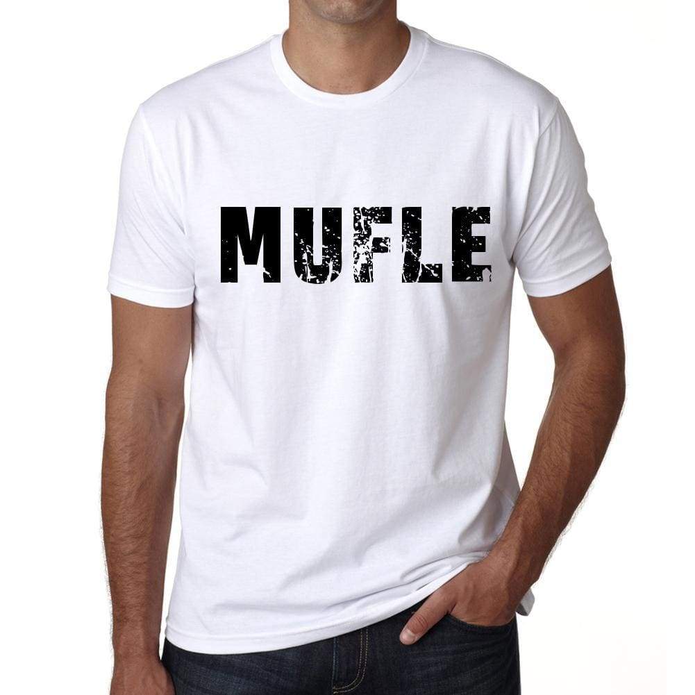 Mens Tee Shirt Vintage T Shirt Mufle X-Small White - White / Xs - Casual