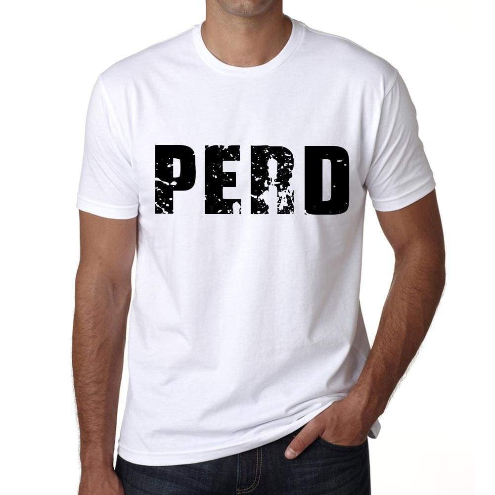 Mens Tee Shirt Vintage T Shirt Perd X-Small White 00560 - White / Xs - Casual