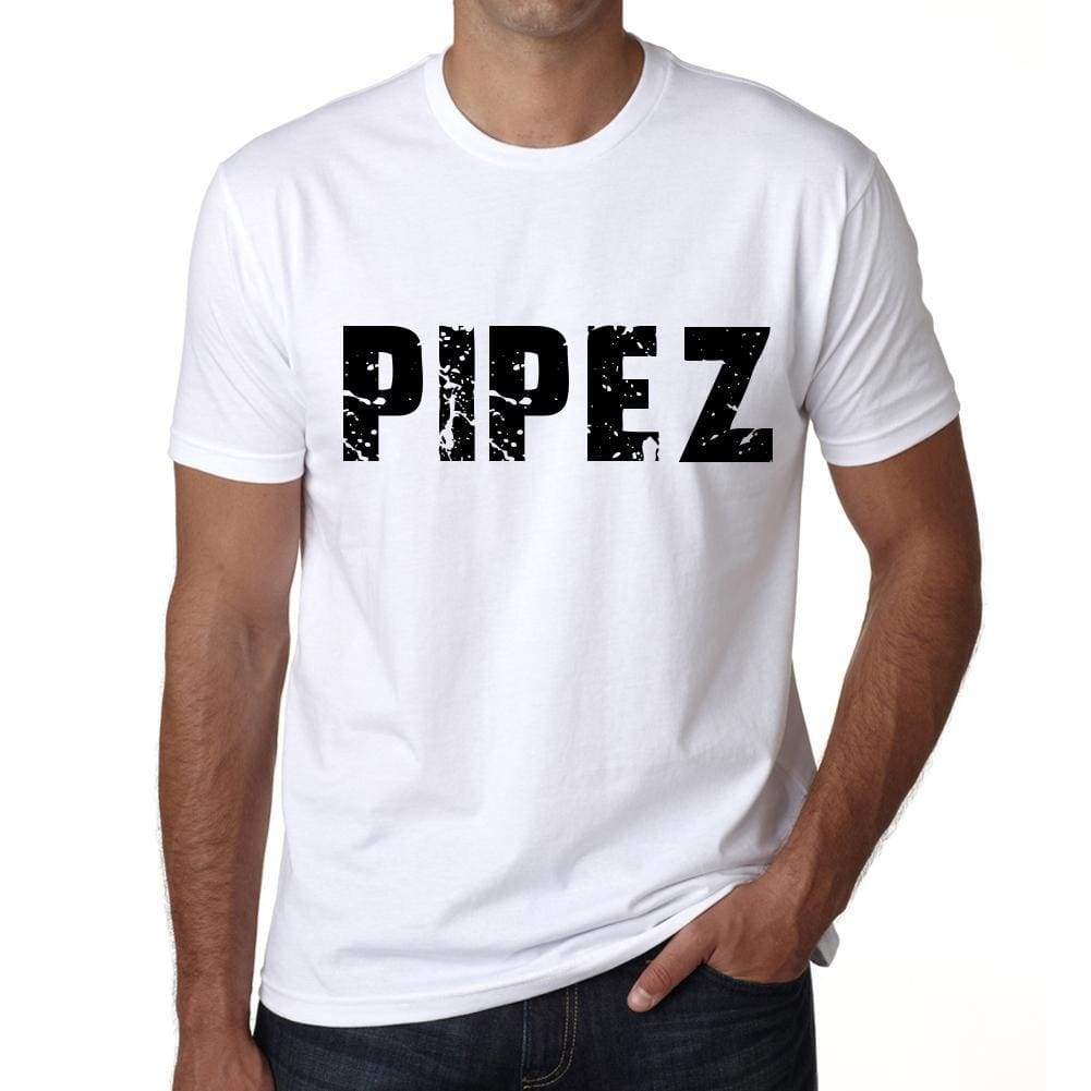 Mens Tee Shirt Vintage T Shirt Pipez X-Small White - White / Xs - Casual