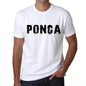 Mens Tee Shirt Vintage T Shirt Ponça X-Small White - White / Xs - Casual