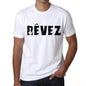 Mens Tee Shirt Vintage T Shirt Rêvez X-Small White - White / Xs - Casual