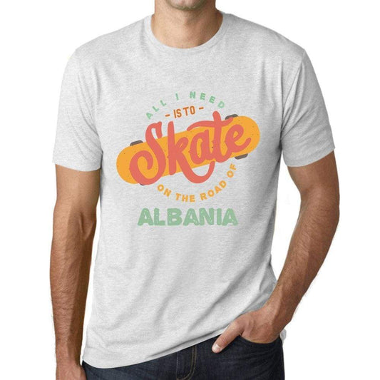 Mens Vintage Tee Shirt Graphic T Shirt Albania Vintage White - Vintage White / Xs / Cotton - T-Shirt