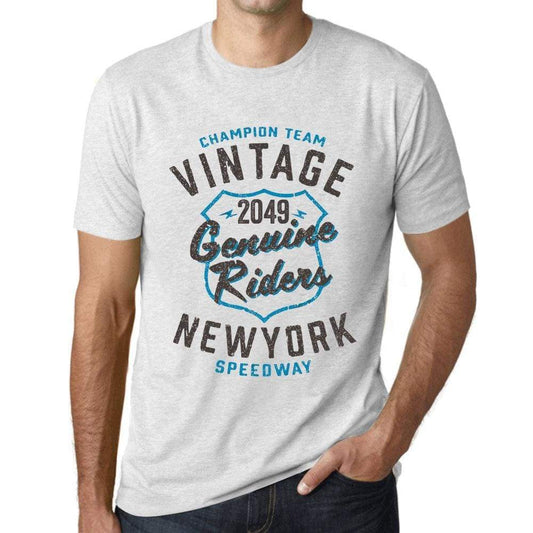 Mens Vintage Tee Shirt Graphic T Shirt Genuine Riders 2049 Vintage White - Vintage White / Xs / Cotton - T-Shirt