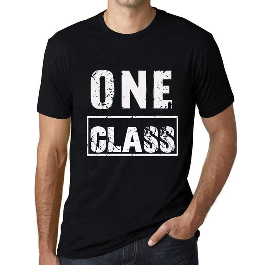 Men’s Vintage Tee Shirt <span>Graphic</span> T shirt One CLASS Deep Black - ULTRABASIC