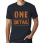 Mens Vintage Tee Shirt Graphic T Shirt One Detail Navy - Navy / Xs / Cotton - T-Shirt