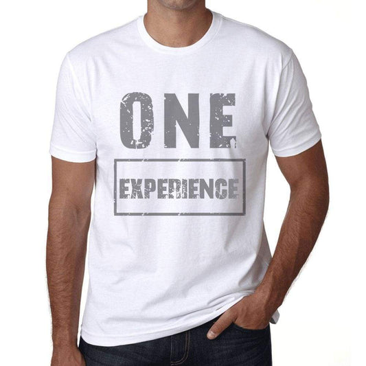 Mens Vintage Tee Shirt Graphic T Shirt One Experience White - White / Xs / Cotton - T-Shirt