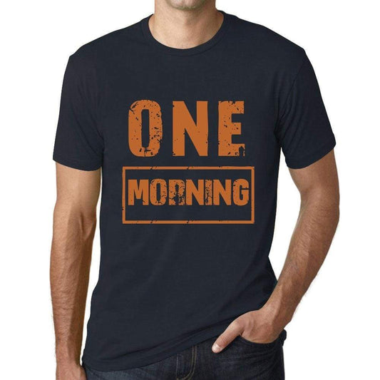 Mens Vintage Tee Shirt Graphic T Shirt One Morning Navy - Navy / Xs / Cotton - T-Shirt