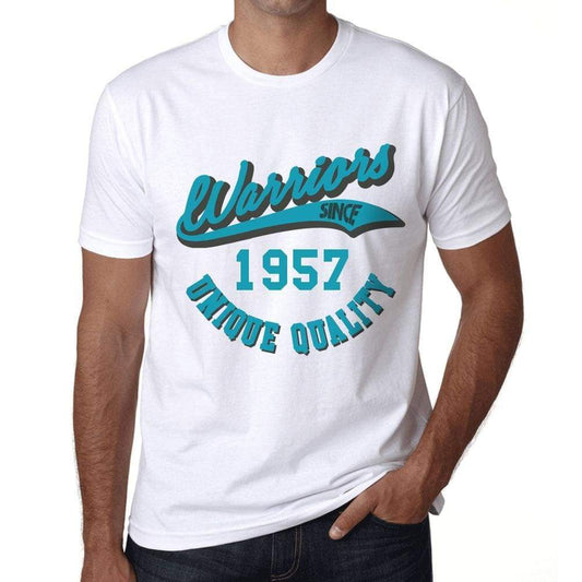 Mens Vintage Tee Shirt Graphic T Shirt Warriors Since 1957 White - White / Xs / Cotton - T-Shirt