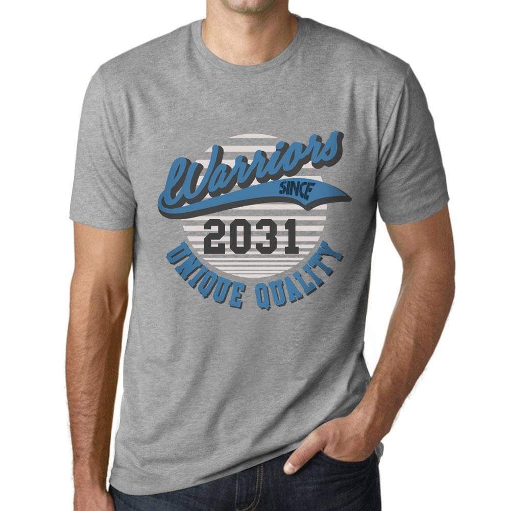 Mens Vintage Tee Shirt Graphic T Shirt Warriors Since 2031 Grey Marl - Grey Marl / Xs / Cotton - T-Shirt