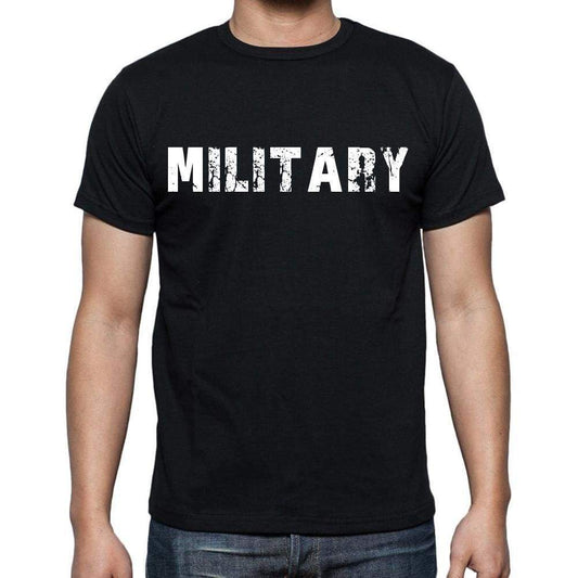 Military Mens Short Sleeve Round Neck T-Shirt Black T-Shirt En