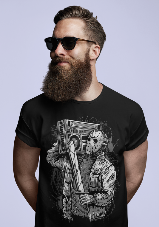 ULTRABASIC Herren-Grafik-T-Shirt Beatblood Music – Gruseliges Shirt für Musiker