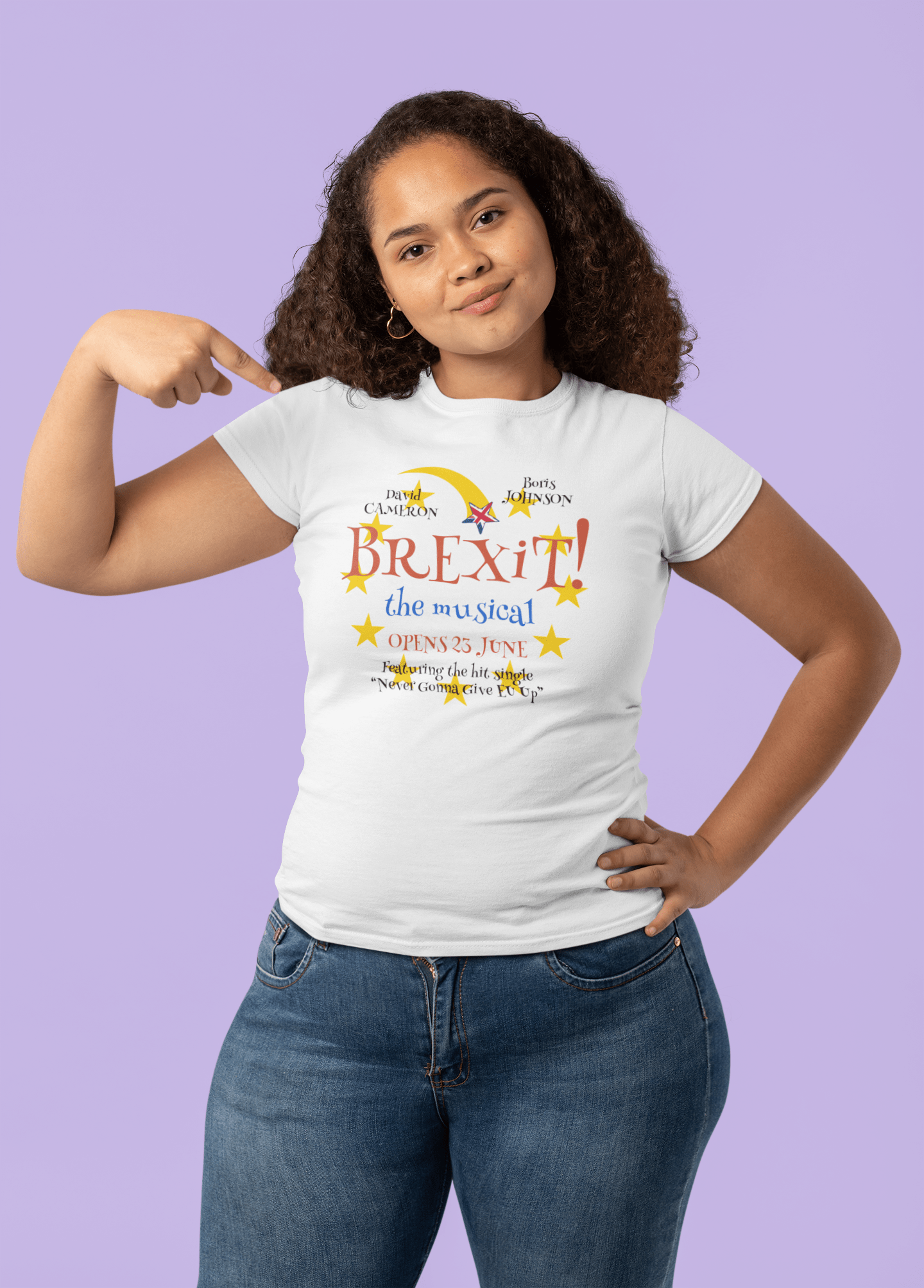 BREXIT T-shirt musical, t-shirt à manches courtes et col rond pour femmes 00231