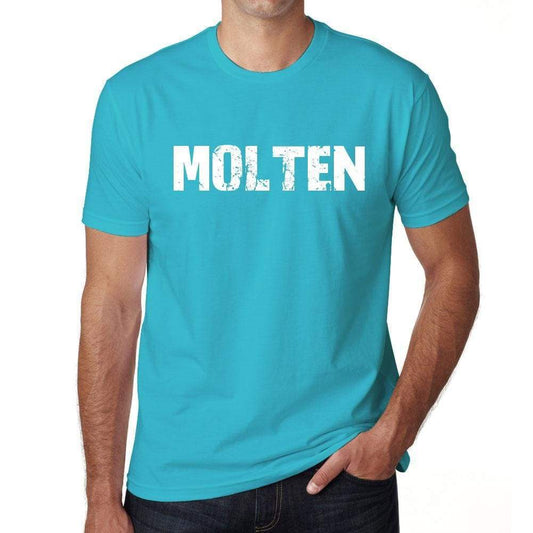 Molten Mens Short Sleeve Round Neck T-Shirt 00020 - Blue / S - Casual