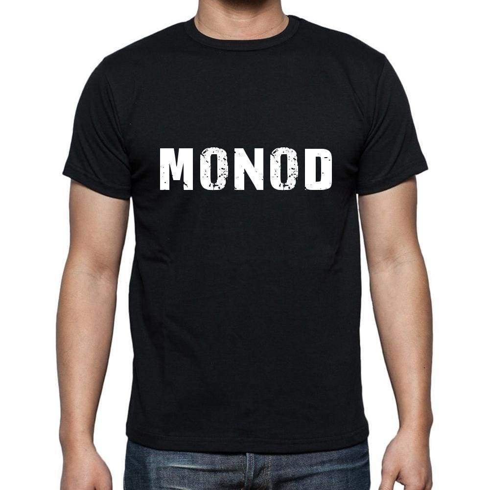 Monod Mens Short Sleeve Round Neck T-Shirt 5 Letters Black Word 00006 - Casual