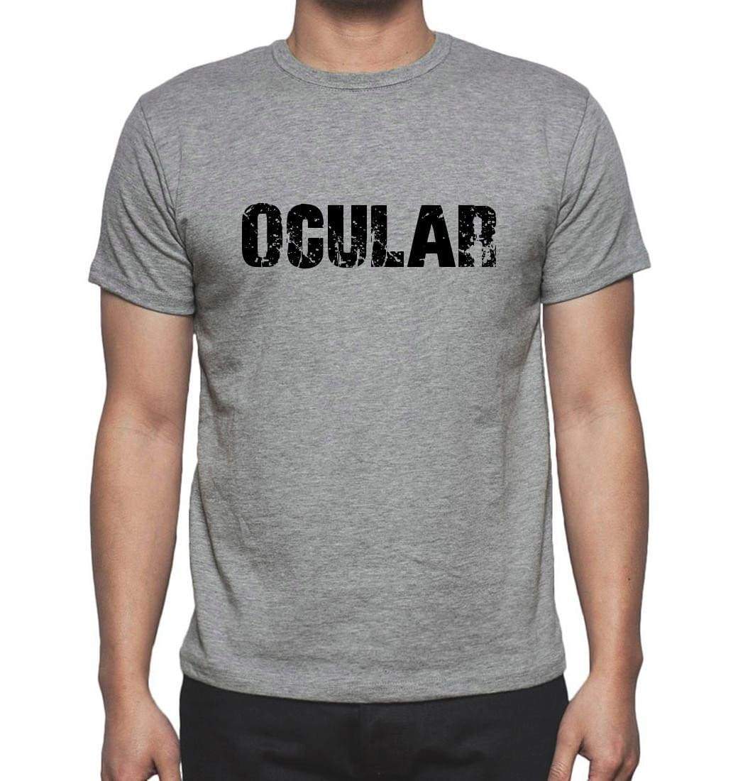 Ocular Grey Mens Short Sleeve Round Neck T-Shirt 00018 - Grey / S - Casual