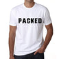 Packed Mens T Shirt White Birthday Gift 00552 - White / Xs - Casual