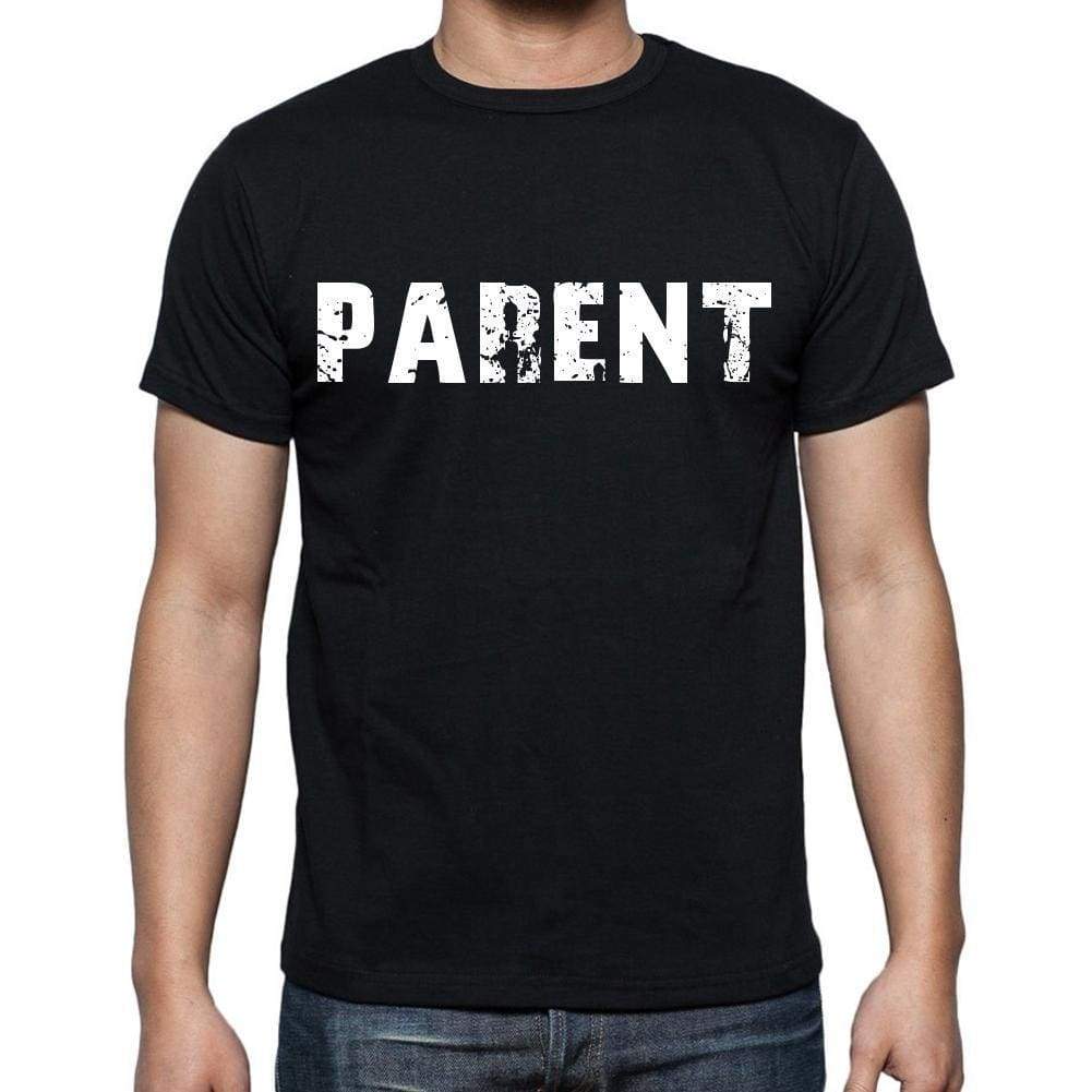 Parent Mens Short Sleeve Round Neck T-Shirt Black T-Shirt En