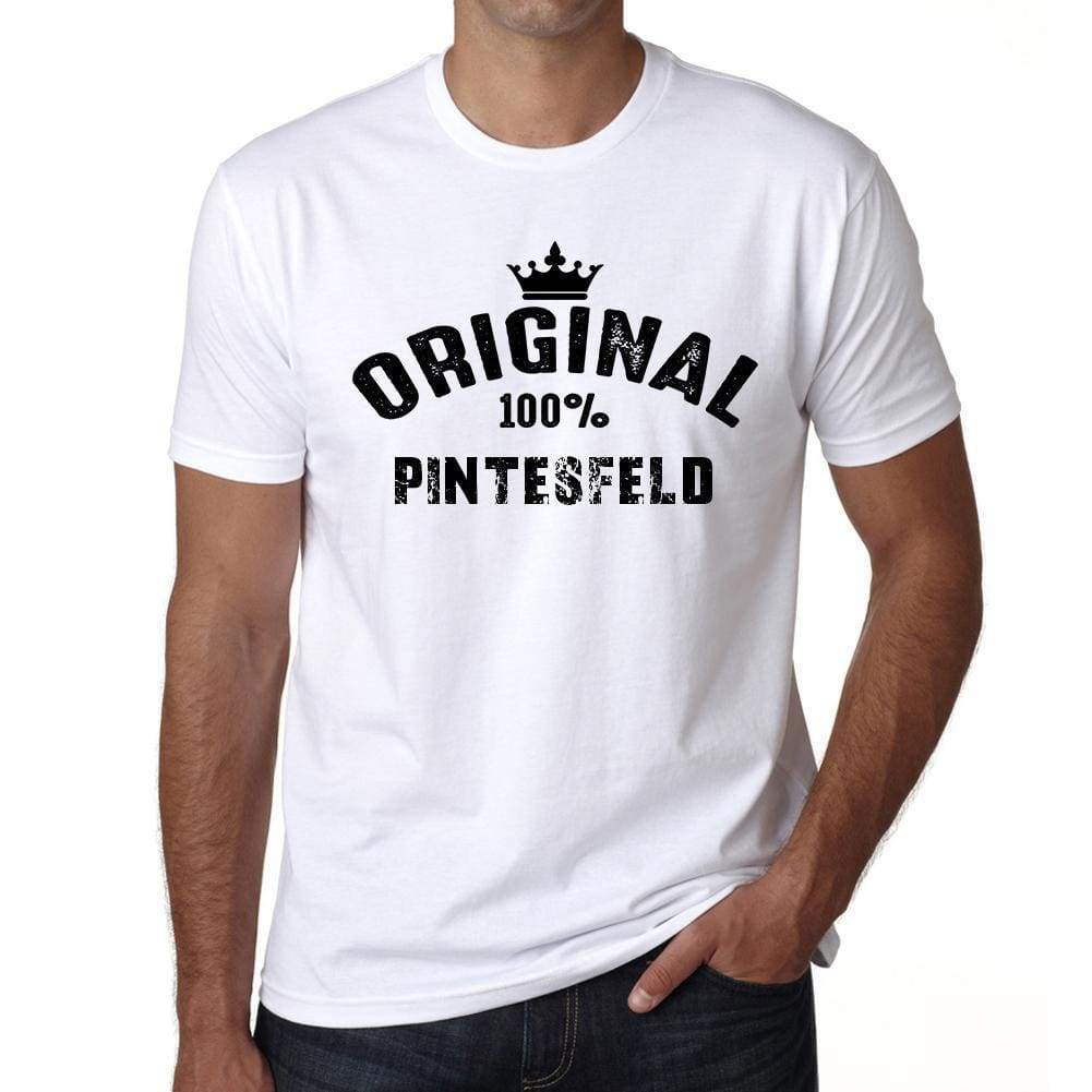 Pintesfeld 100% German City White Mens Short Sleeve Round Neck T-Shirt 00001 - Casual