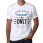 Pleasant Vibes Only White Mens Short Sleeve Round Neck T-Shirt Gift T-Shirt 00296 - White / S - Casual