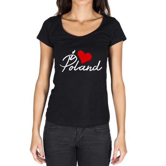 Poland Womens Short Sleeve Round Neck T-Shirt - Casual