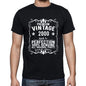Premium Vintage Year 2000 Black Mens Short Sleeve Round Neck T-Shirt Gift T-Shirt 00347 - Black / S - Casual