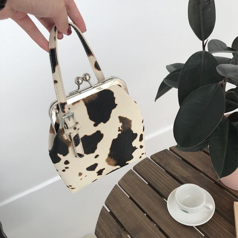 Sacs à main à motif de vache pour femmes, sacs à bandoulière de marque de styliste, mode luxe PU, sacoche à épaule, petits sacs à main