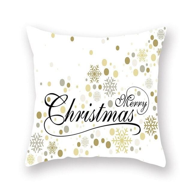 Christmas Decorative Pillowcases Polyester Merry Christmas Tree Deer Throw Pillow Case Cover New Year Pillowcase