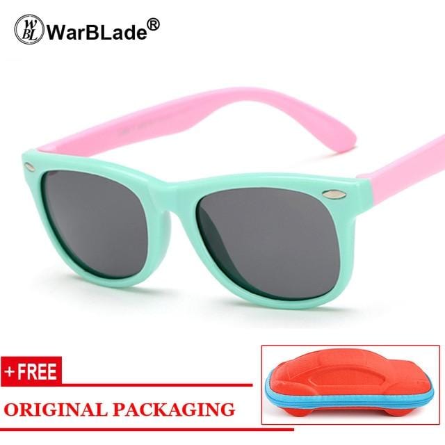 WarBLade Kids Boys TR90 Unbreakable Polarized Sunglasses Children Girls Safety Polaroid Sun Glasses Sport UV400 Mirror-Sunglasses-Ultrabasic