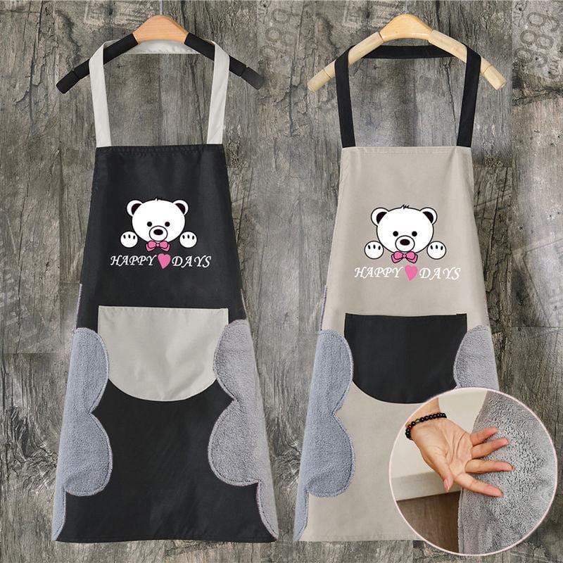 Abrasion Hand Apron Female Waterproof And Oil-proof Hooded Kitchen Sleeveless Overalls Hanging Neck Easy To Take Off CB4518/O