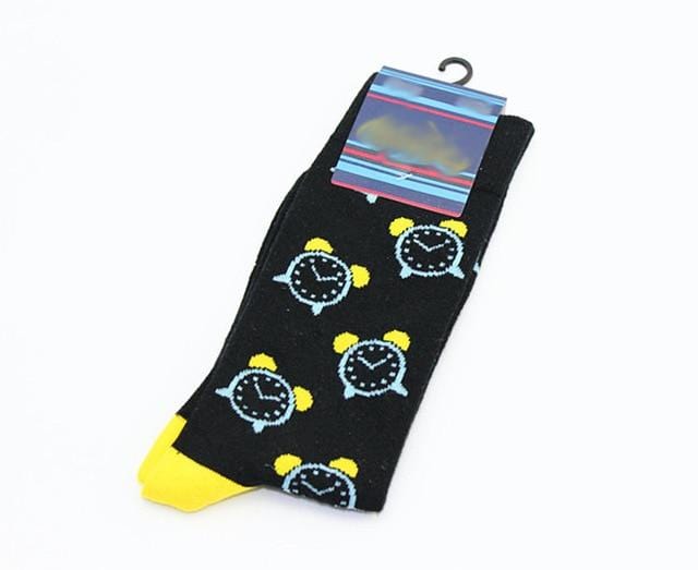 New Men's sock Brand Cactus Panda Monkey Pattern Hip hop Cool Socks for Men Winter Thick Long Skate Funny Socks Colorful EUR40-47