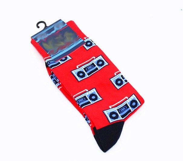 New Men's sock Brand Cactus Panda Monkey Pattern Hip hop Cool Socks for Men Winter Thick Long Skate Funny Socks Colorful EUR40-47