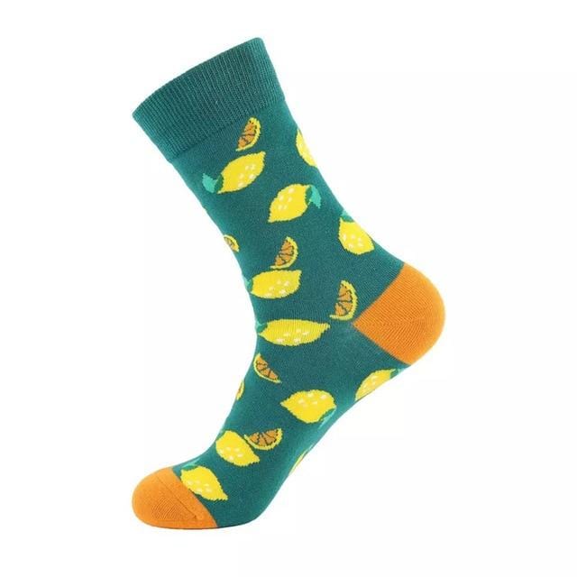 Unisex Socks Funny Cute Cartoon Fruits Banana Avocado Egg Cookie Donuts Food Happy Japanese Harajuku skateboard Socks Women