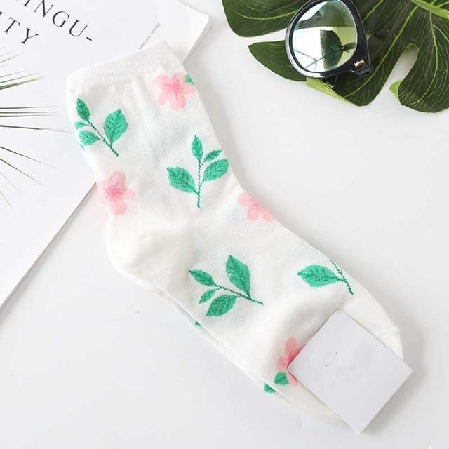 [EIOISAPRA] Style coréen femmes tournesol chaussettes courtes Art créatif Harajuku chaussettes japonaises haute qualité coton marée Sox