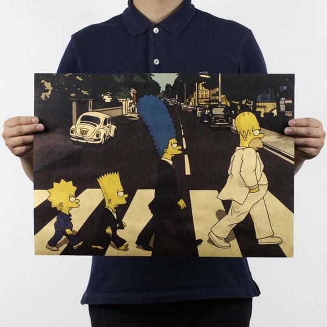 Film Retro Poster Vintage Anime Auto Poster und Drucke Kaffee Küche Wohnzimmer Dekorative Malerei Kraft Papier Wand Aufkleber