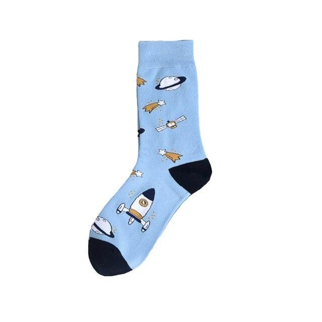 Herbstmode Straße Harajuku Stil lustige Socken Unisex Phantasie Obst Tier Kunst Mann Baumwollsocken süße glückliche Frau lange Socken Meias