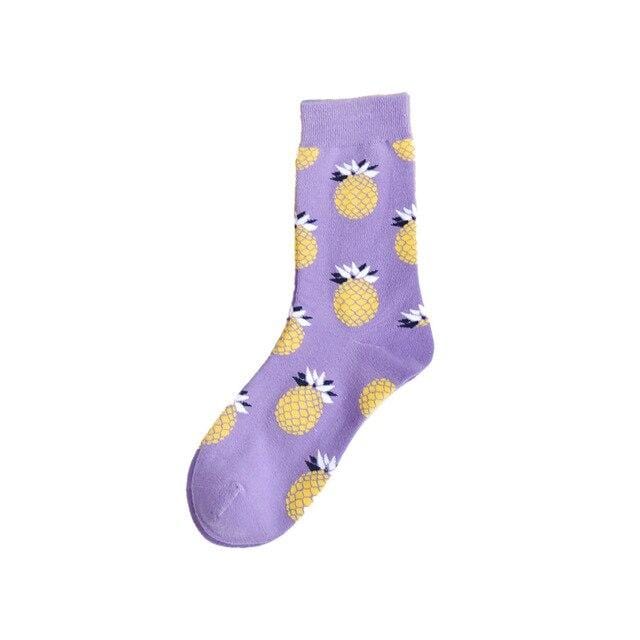 Herbstmode Straße Harajuku Stil lustige Socken Unisex Phantasie Obst Tier Kunst Mann Baumwollsocken süße glückliche Frau lange Socken Meias