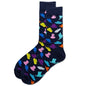 Mode Unisex Hip Hop Herren Happy Socken Herbst mit Früchten und Cartoon-Bild Coole Socken gekämmte Baumwolle für Liebhaber Meias 404