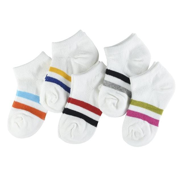 5 Paare/los Weiche Baumwolle Kinder Socken Baby Mesh Atmungsaktive Cartoon Jungen Mädchen Socke Herbst Winter für Kinder Geschenke Kleinkind Kleidung