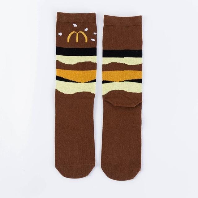 Frauen Socken lustige süße Cartoon Früchte Banane Avocado Zitrone Ei Keks Donuts Essen glücklich japanische Harajuku Skateboard Socken