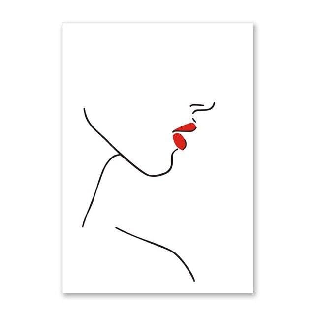 Sexy Women Body Nordic Poster&Print Line Drawing Modern Canvas Painting Wall Art Mural Modular Picture Girls Bedroom Home Decor