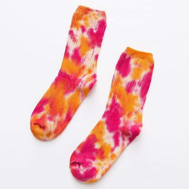 2020 Cotton Skate Socks Men Women Sock Knee-high Funny Cycling Running Hiking Tie Dye Sox Harajuku Hip Hop Happy Socks