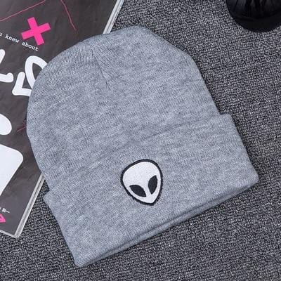 Heißer Verkauf Stickerei Alien Hut Winter Männer Und Frauen Manschette Hüte Weiche Feste Mützen Hip Hop Unisex Warme Gestrickte Kappen gorros De Lana