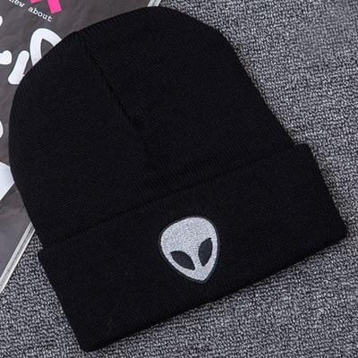 Heißer Verkauf Stickerei Alien Hut Winter Männer Und Frauen Manschette Hüte Weiche Feste Mützen Hip Hop Unisex Warme Gestrickte Kappen gorros De Lana