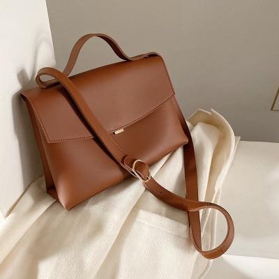 Causal Totes Bags Women Large Capacity Handbags Women PU Shoulder Messenger Bag Female Retro Daily Totes Lady Elegant Handbags