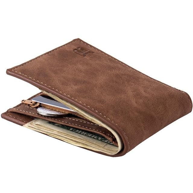 2019 Wallet men business multi-card slots Pu Leather Coin Purses item Organizer big capacity Cuzdan Vallet Male Short Money Bag